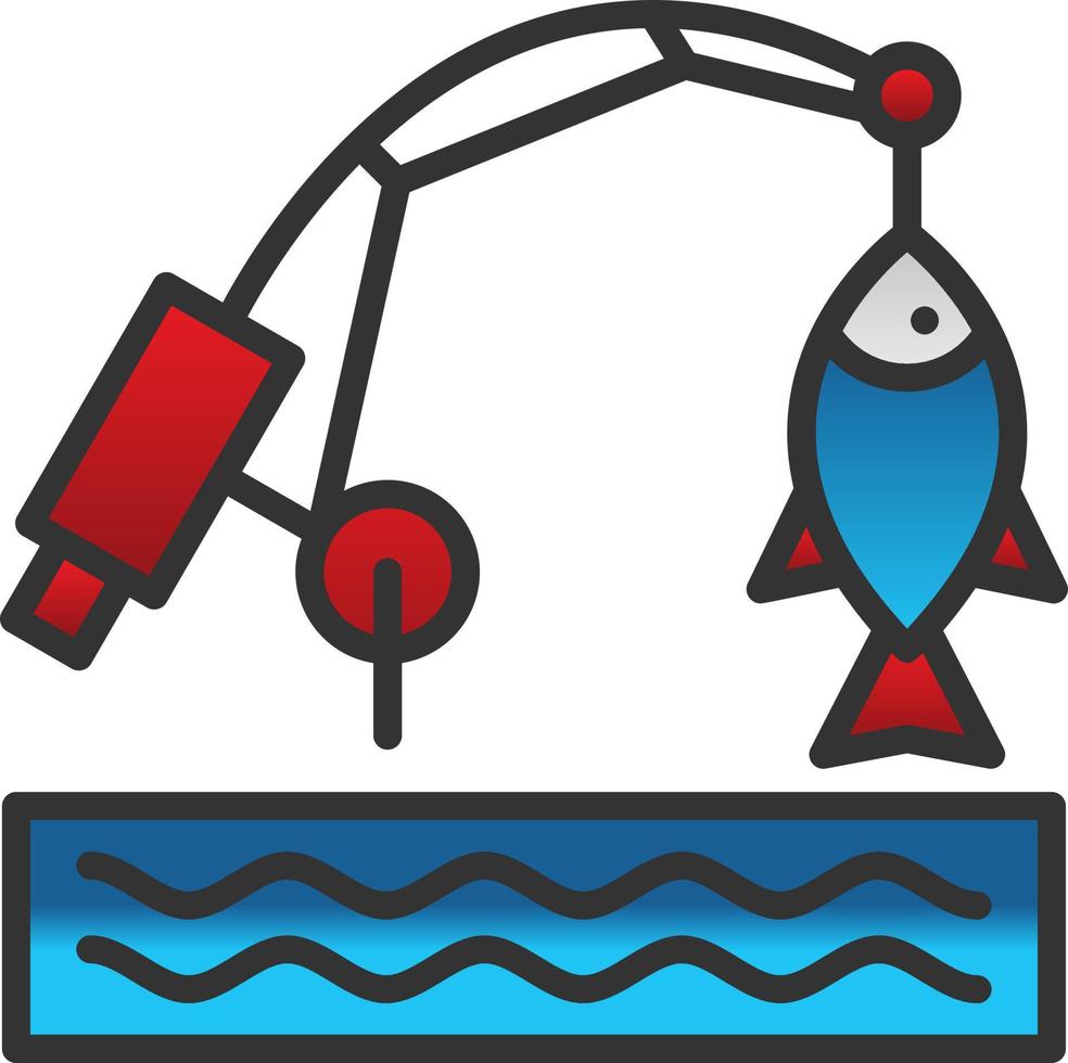 diseño de icono de vector de pesca