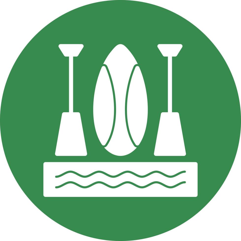 Paddleboarding Vector Icon Design
