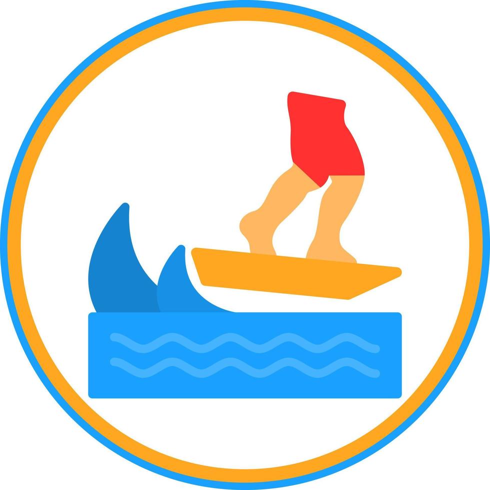 Skurfing Vector Icon Design