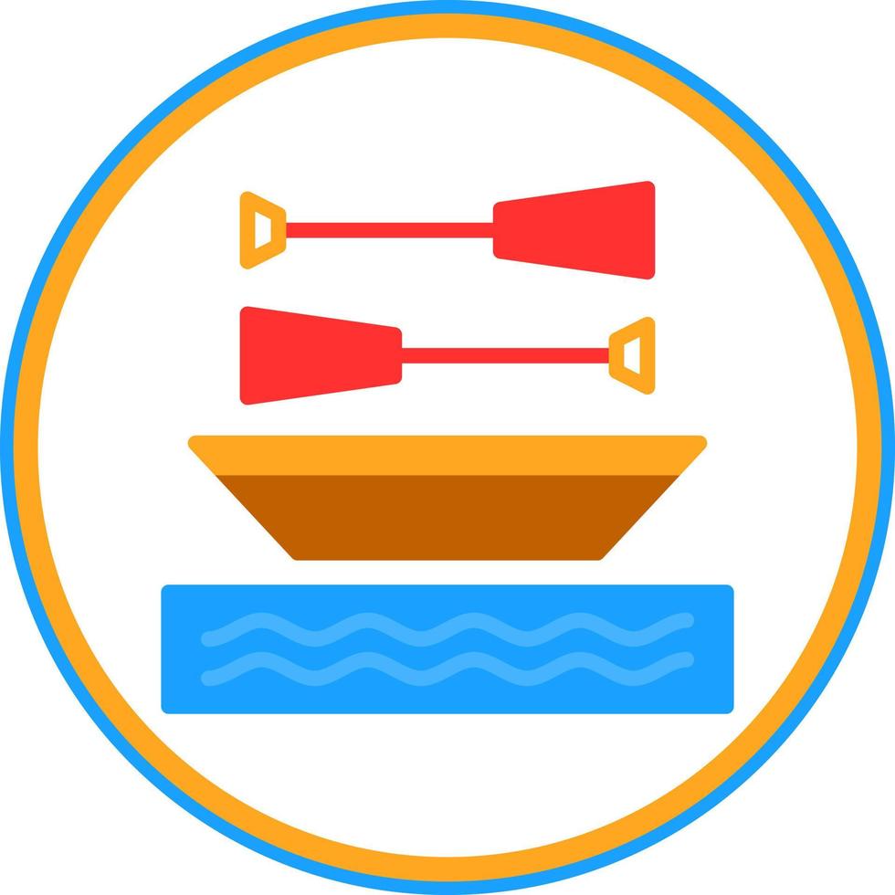 Rowing Vector Icon Design