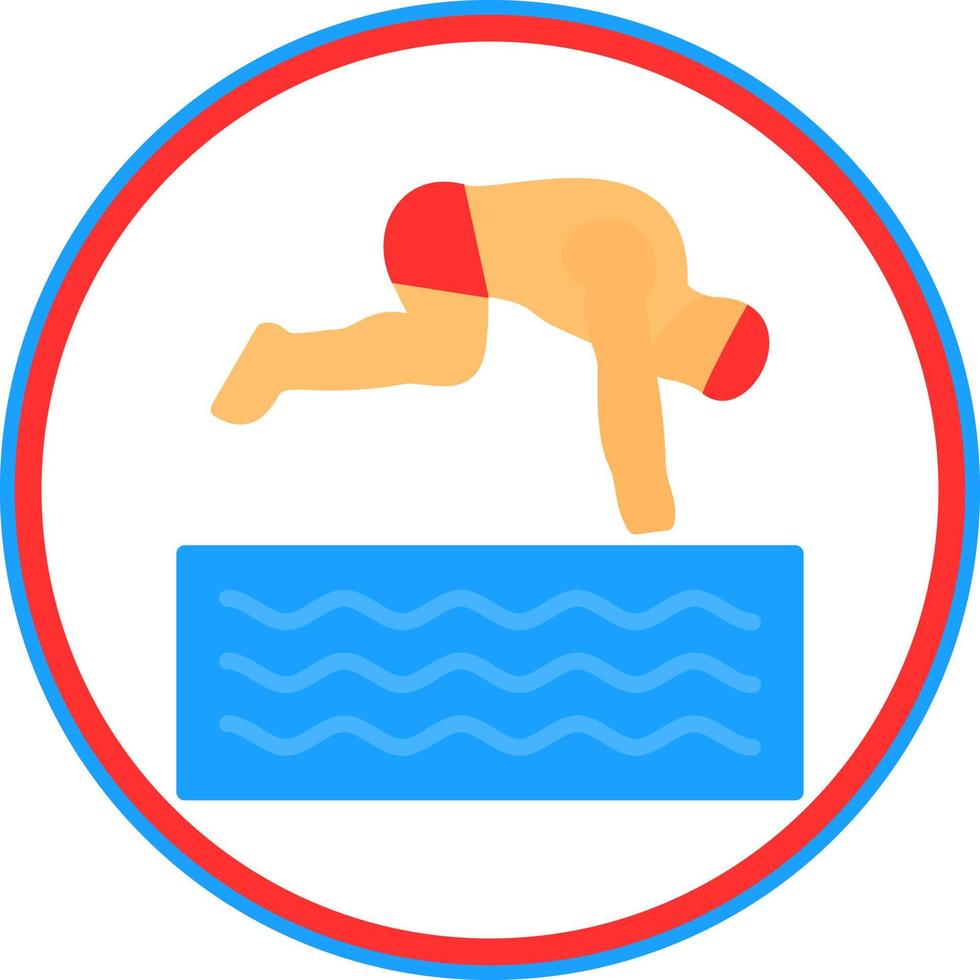 Freediving Vector Icon Design