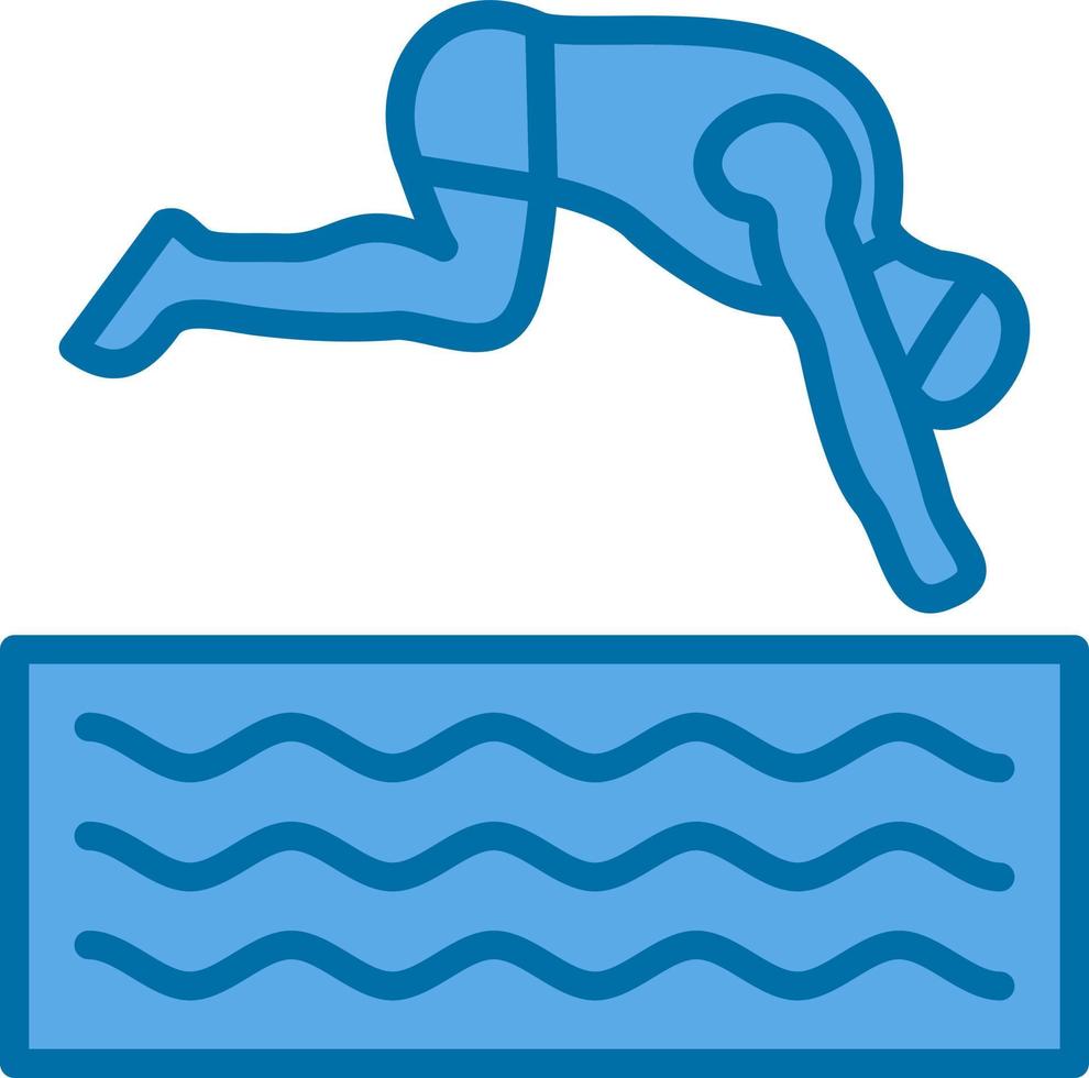 Freediving Vector Icon Design