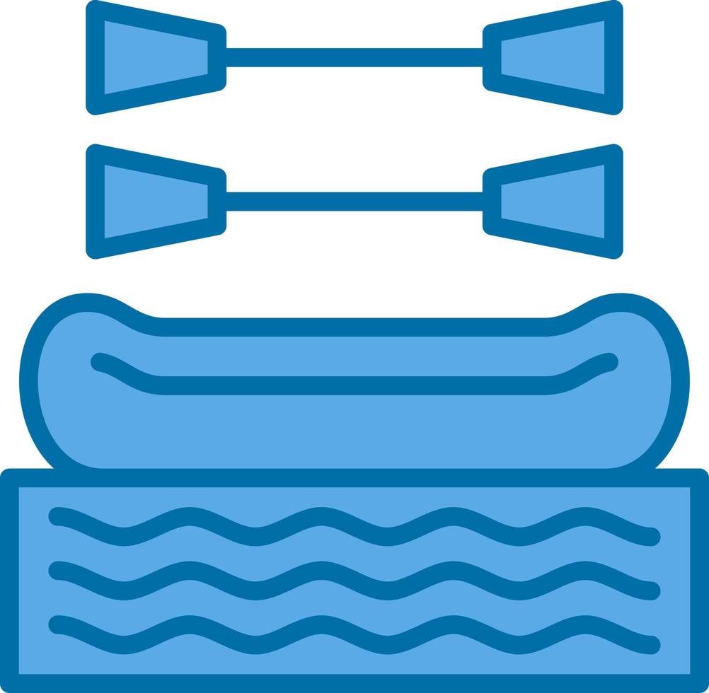 Rafting Vector Icon Design