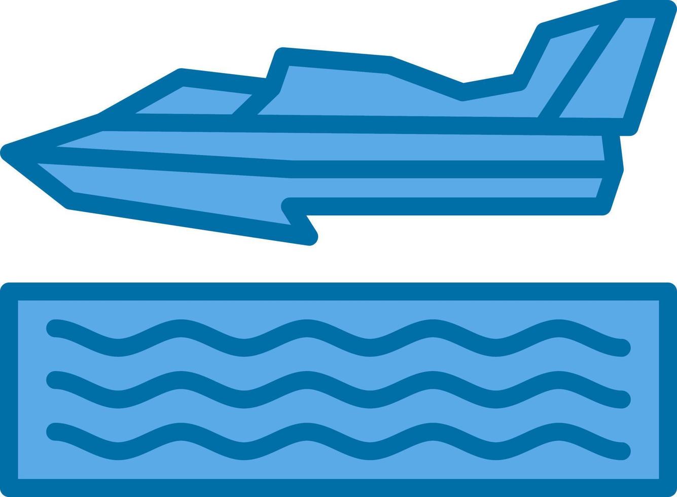 Hydroplane Racing Vector Icon Design