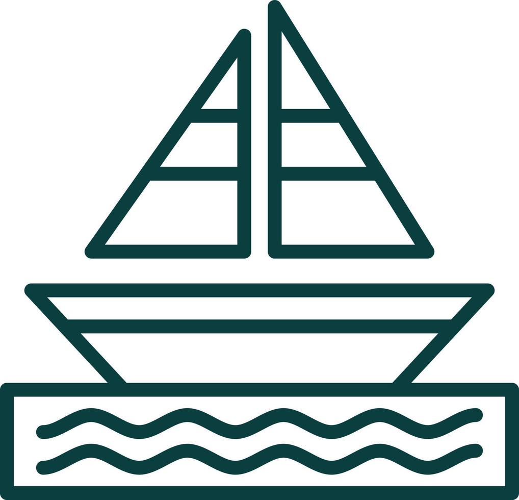 Sailing Vector Icon Design