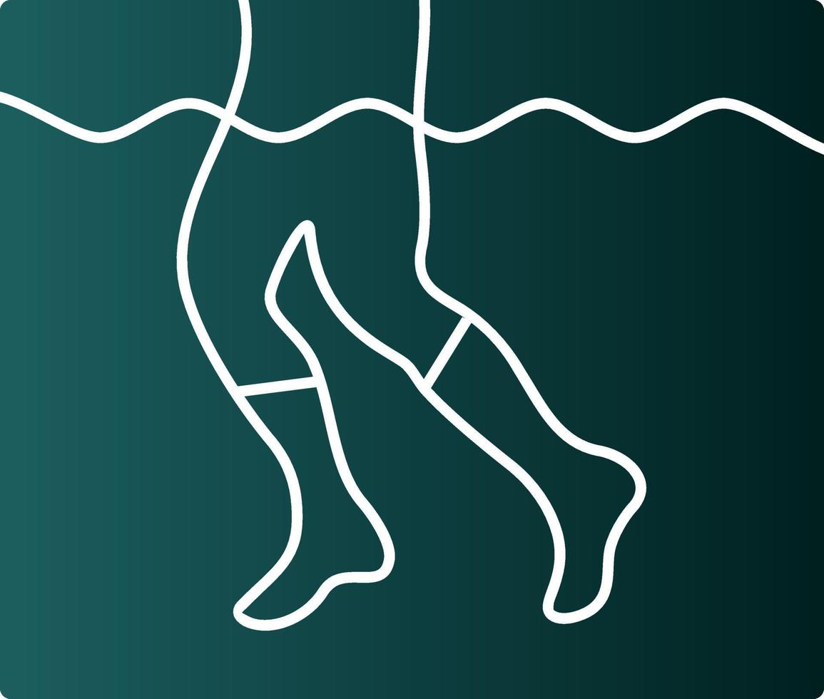 Aqua Jogging Vector Icon Design