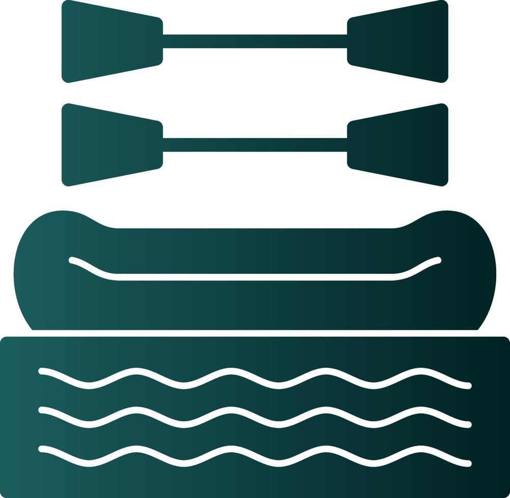 diseño de icono de vector de rafting