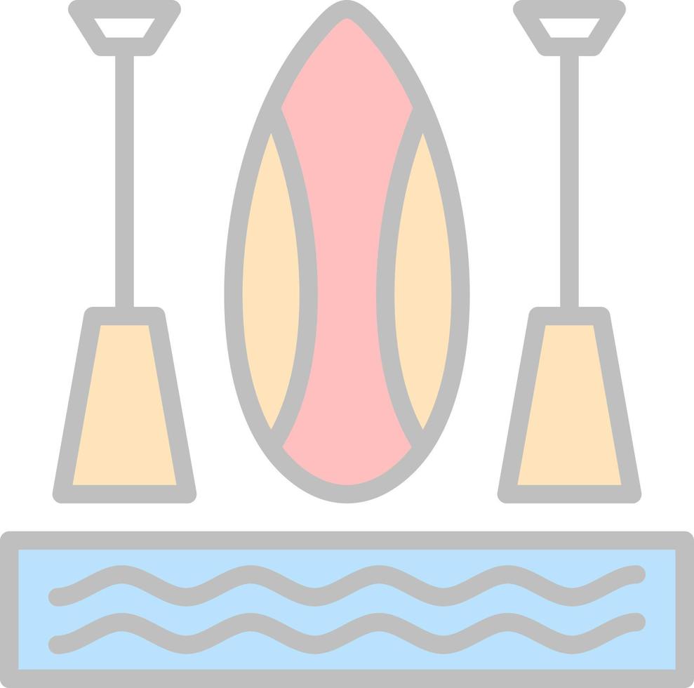 Paddleboarding Vector Icon Design