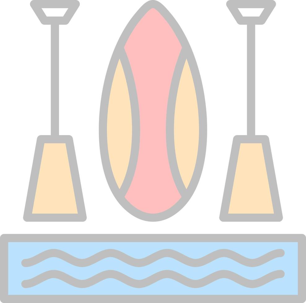 diseño de icono de vector de paddleboarding