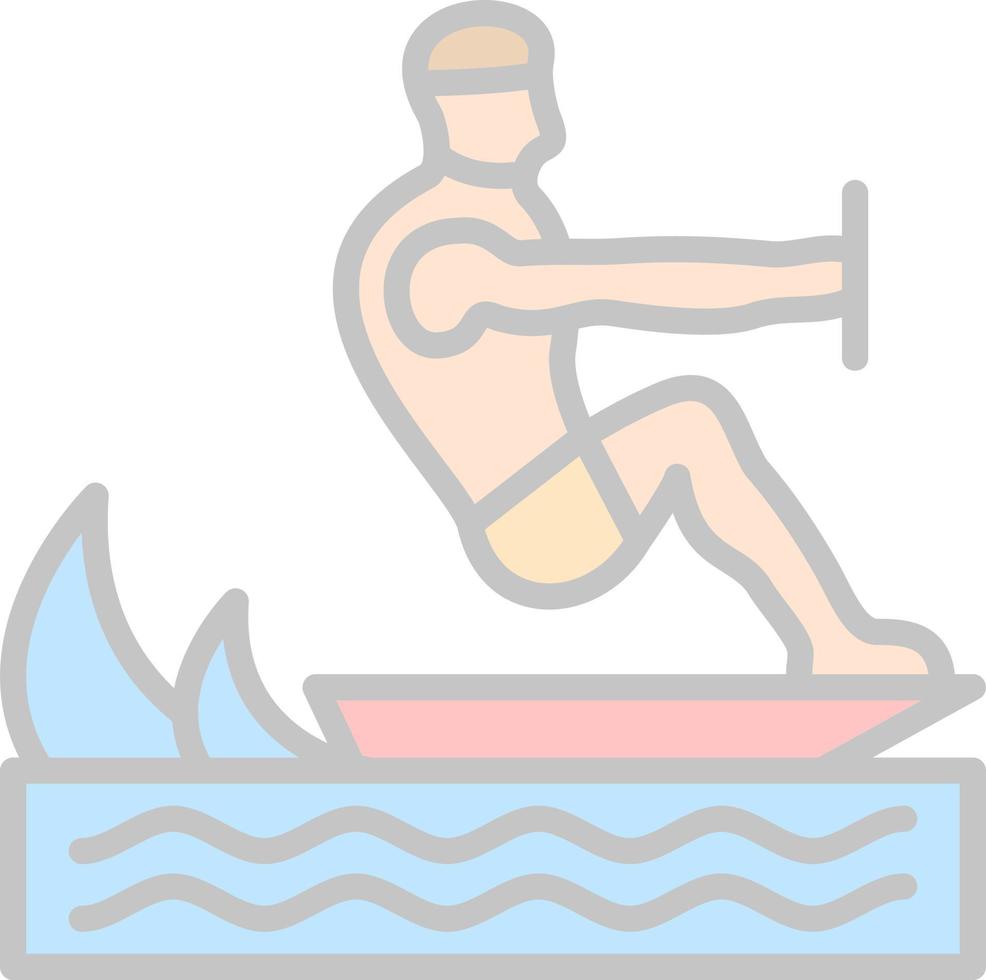 Surfing Vector Icon Design