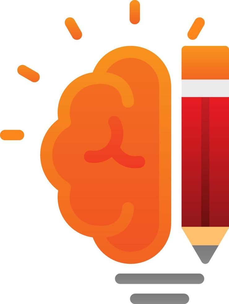 Creative Brain Vector Icon Design