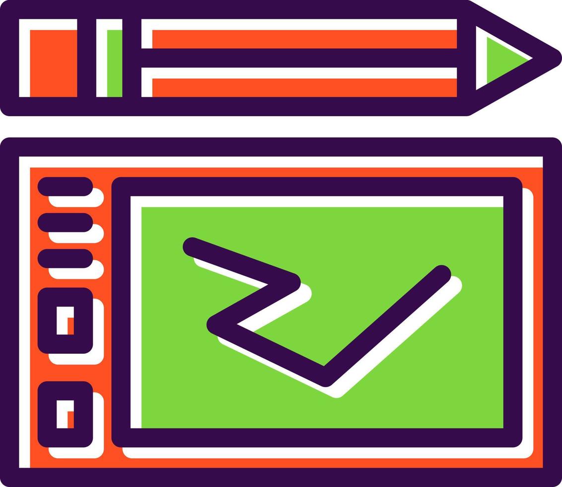 Graphic Tablet Vector Icon Design