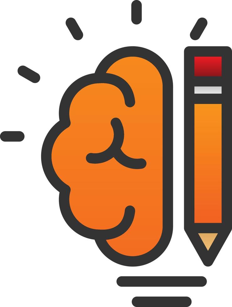 Creative Brain Vector Icon Design