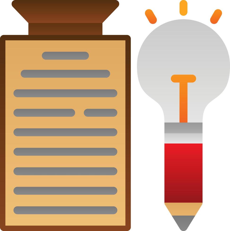 Creative Writing Vector Icon Design