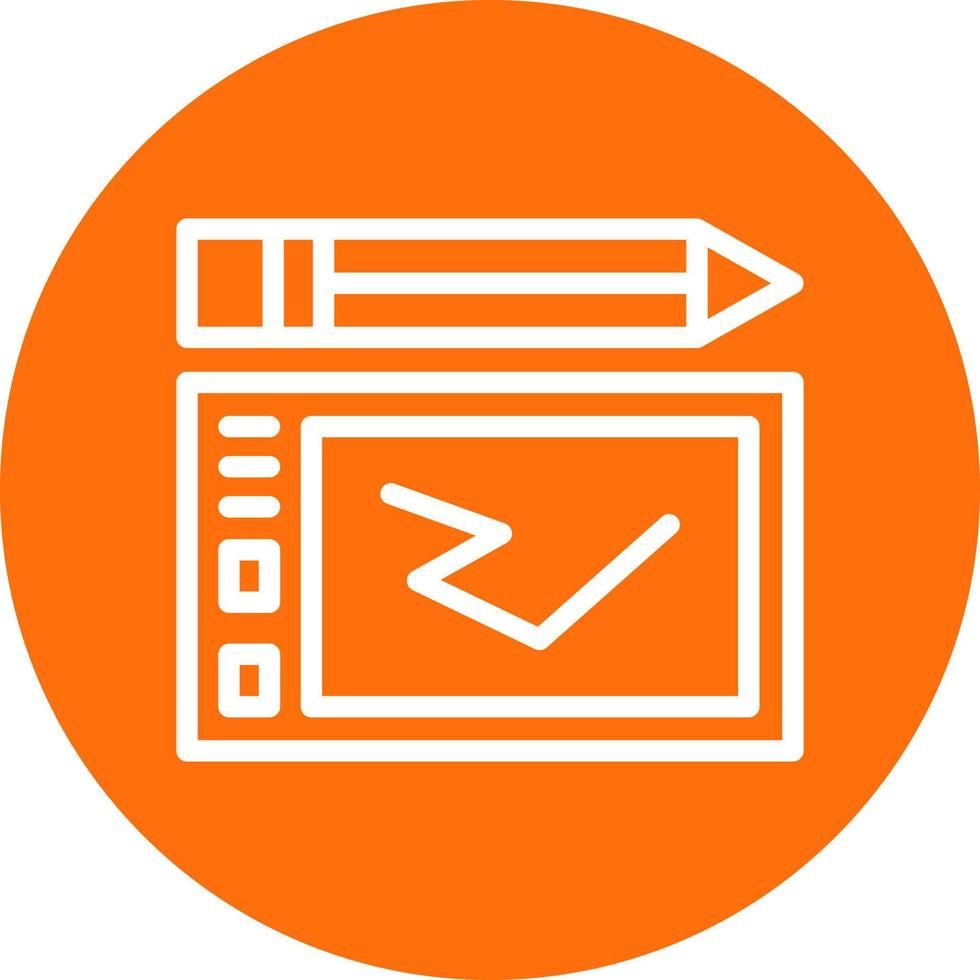 Graphic Tablet Vector Icon Design