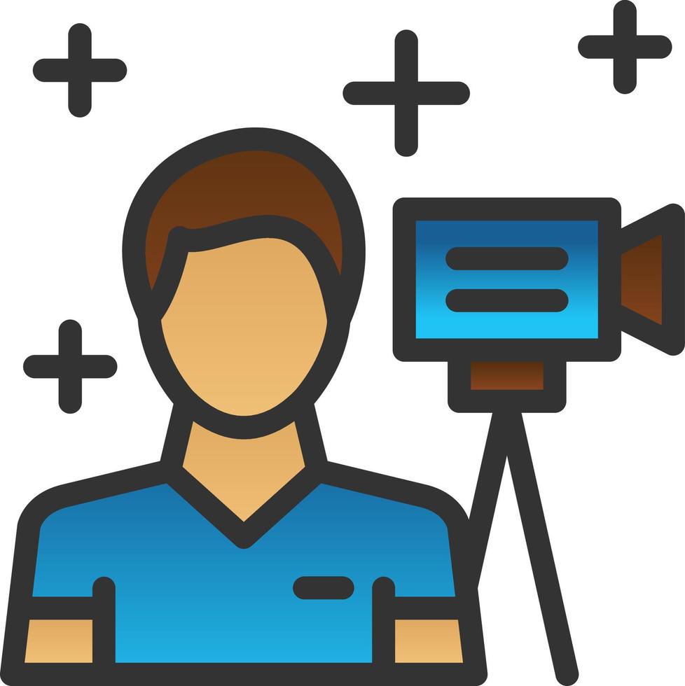 Movie Making Vector Icon Design