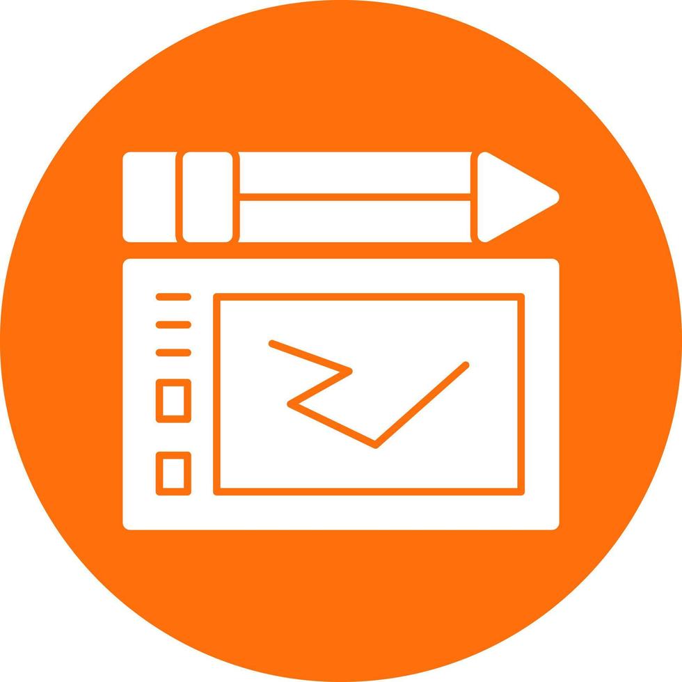 Graphic Tablet Vector Icon Design