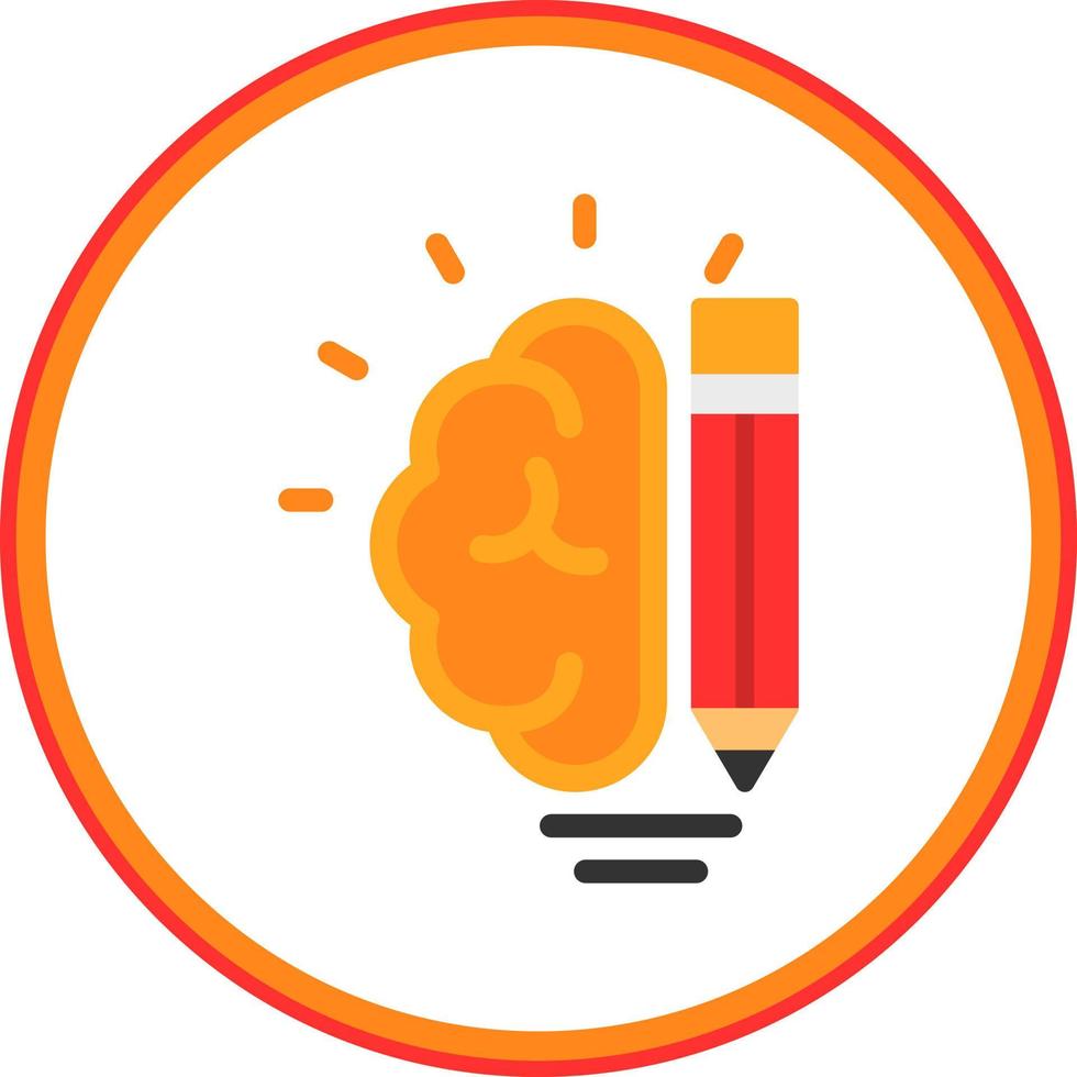 Creative Brain Vector Icon Design