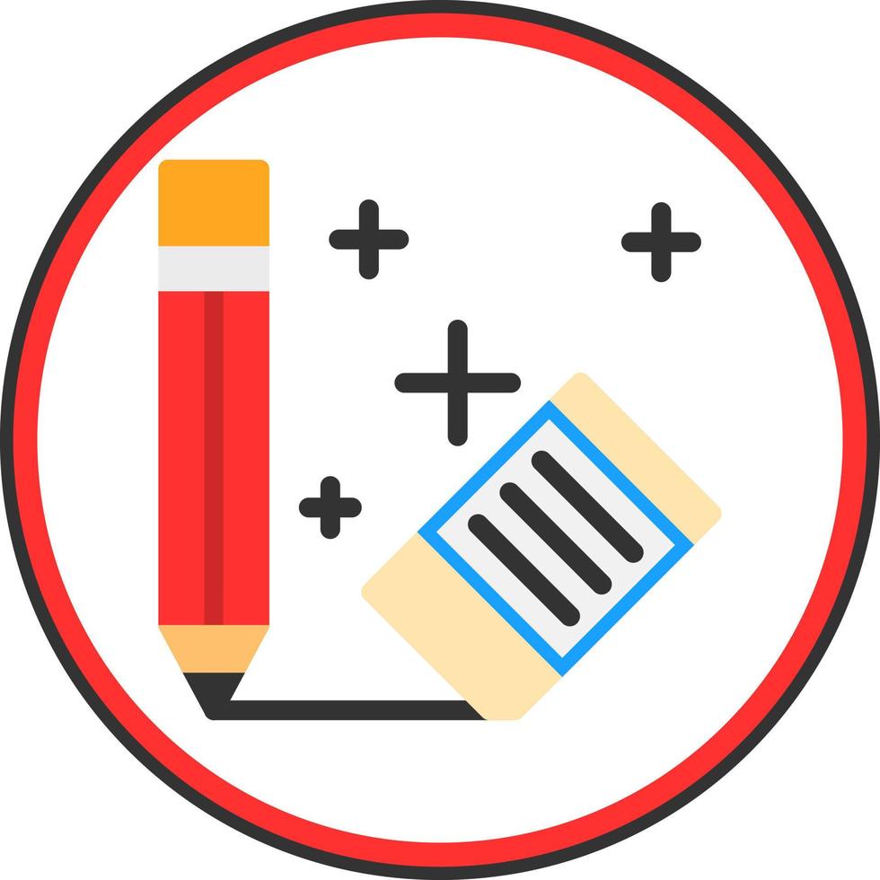 Eraser Vector Icon Design