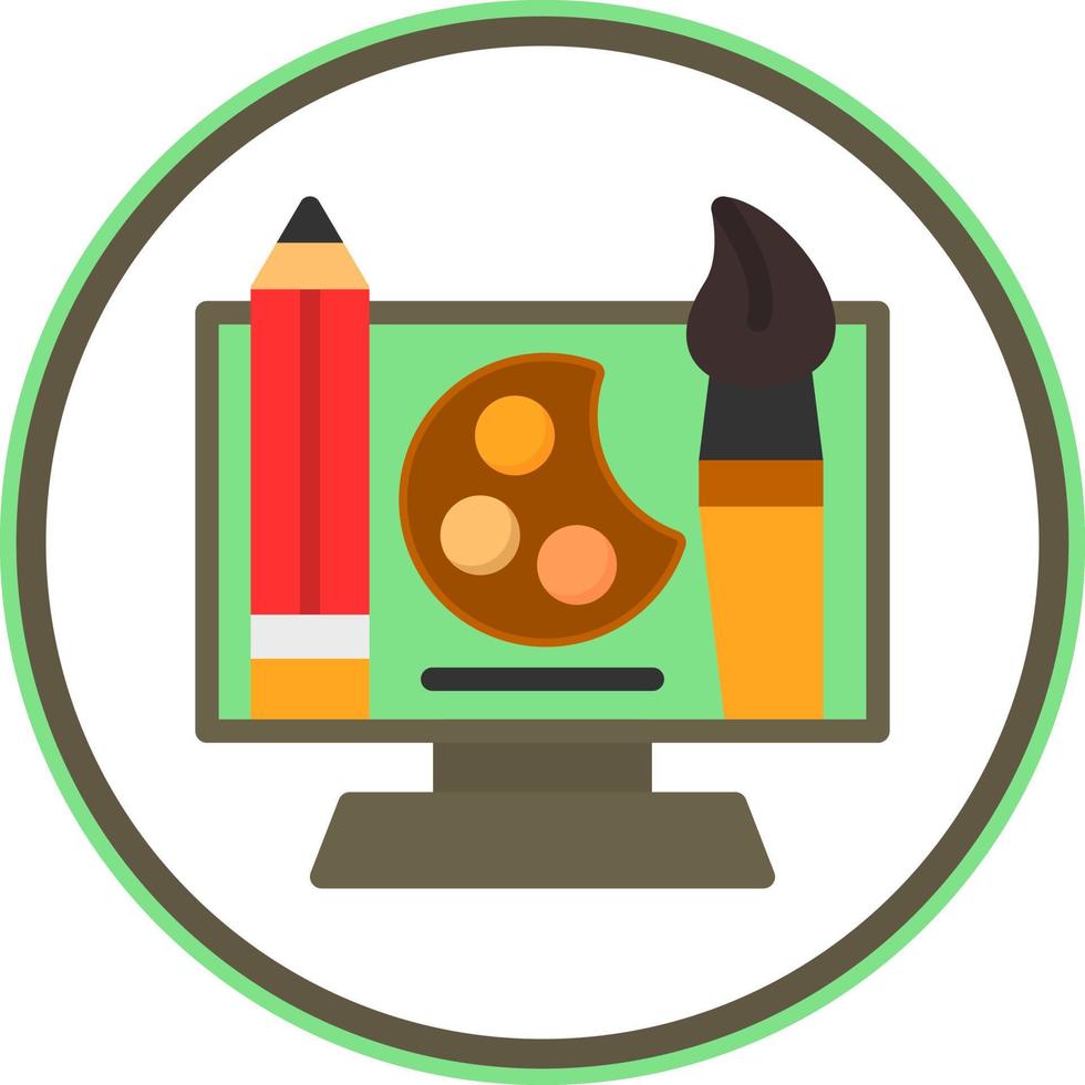 Digital Art Vector Icon Design
