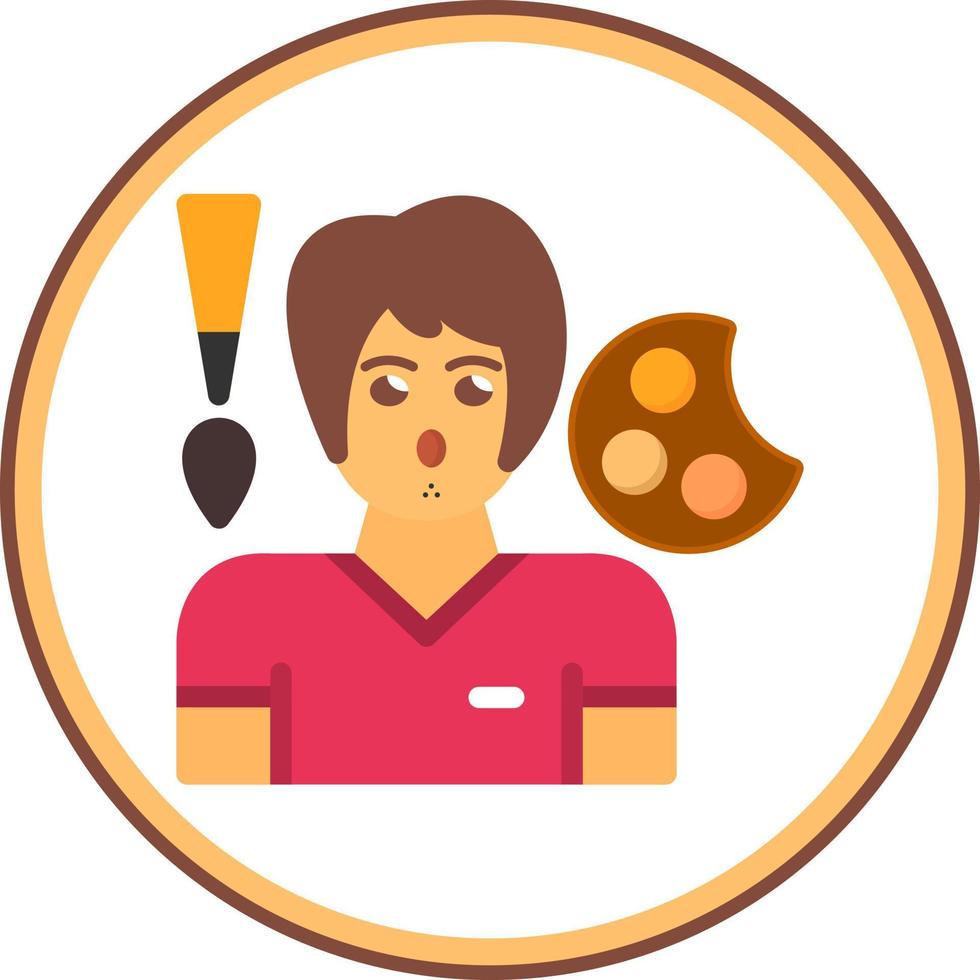 Artist Male Vector Icon Design