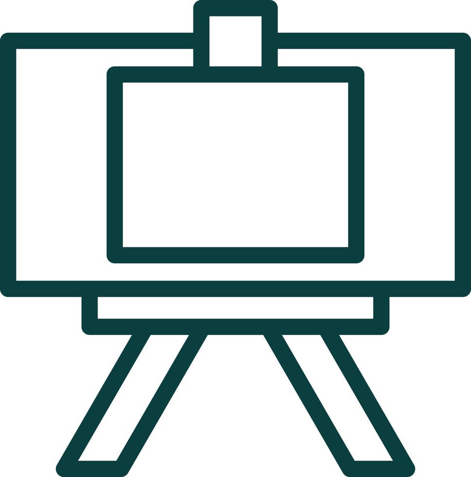 Canvas And Easel Vector Icon Design