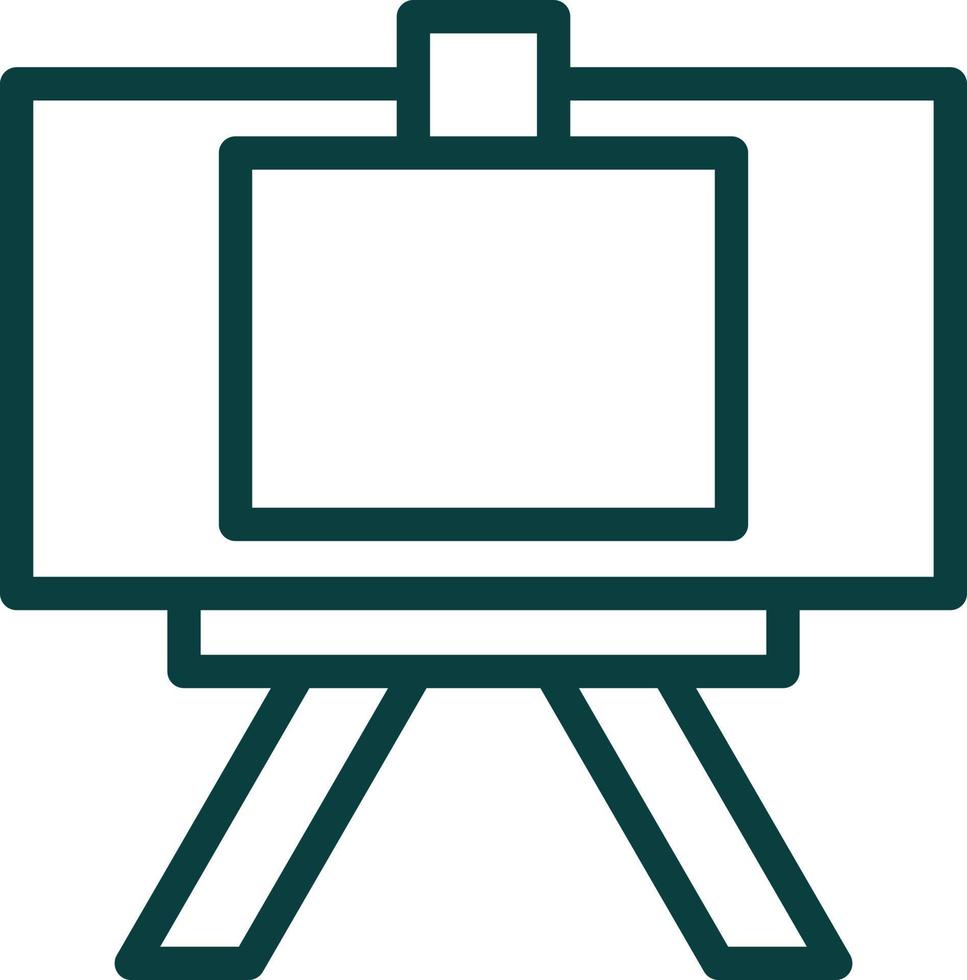 Canvas And Easel Vector Icon Design