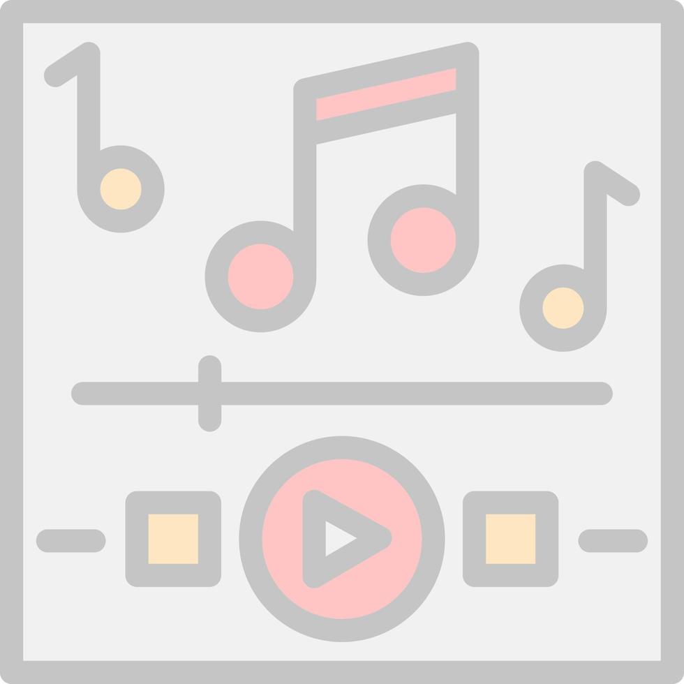 Music Playing Vector Icon Design