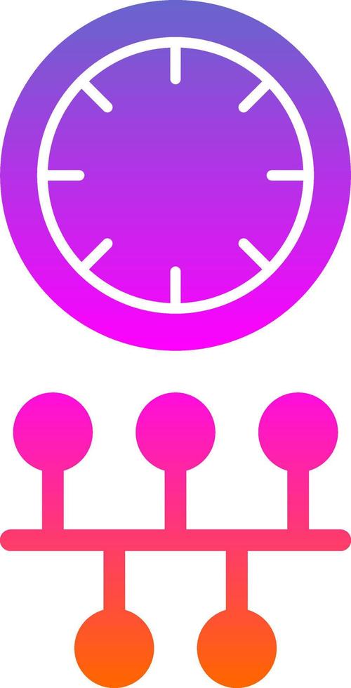 diseño de icono de vector de línea de tiempo