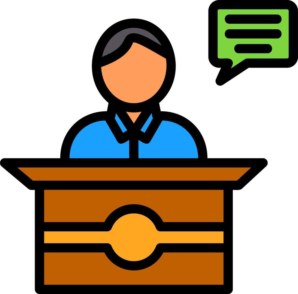 Spokesperson Vector Icon Design