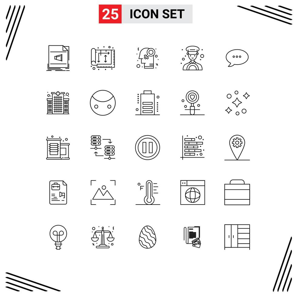 Universal Icon Symbols Group of 25 Modern Lines of bubble driver house car homophile Editable Vector Design Elements