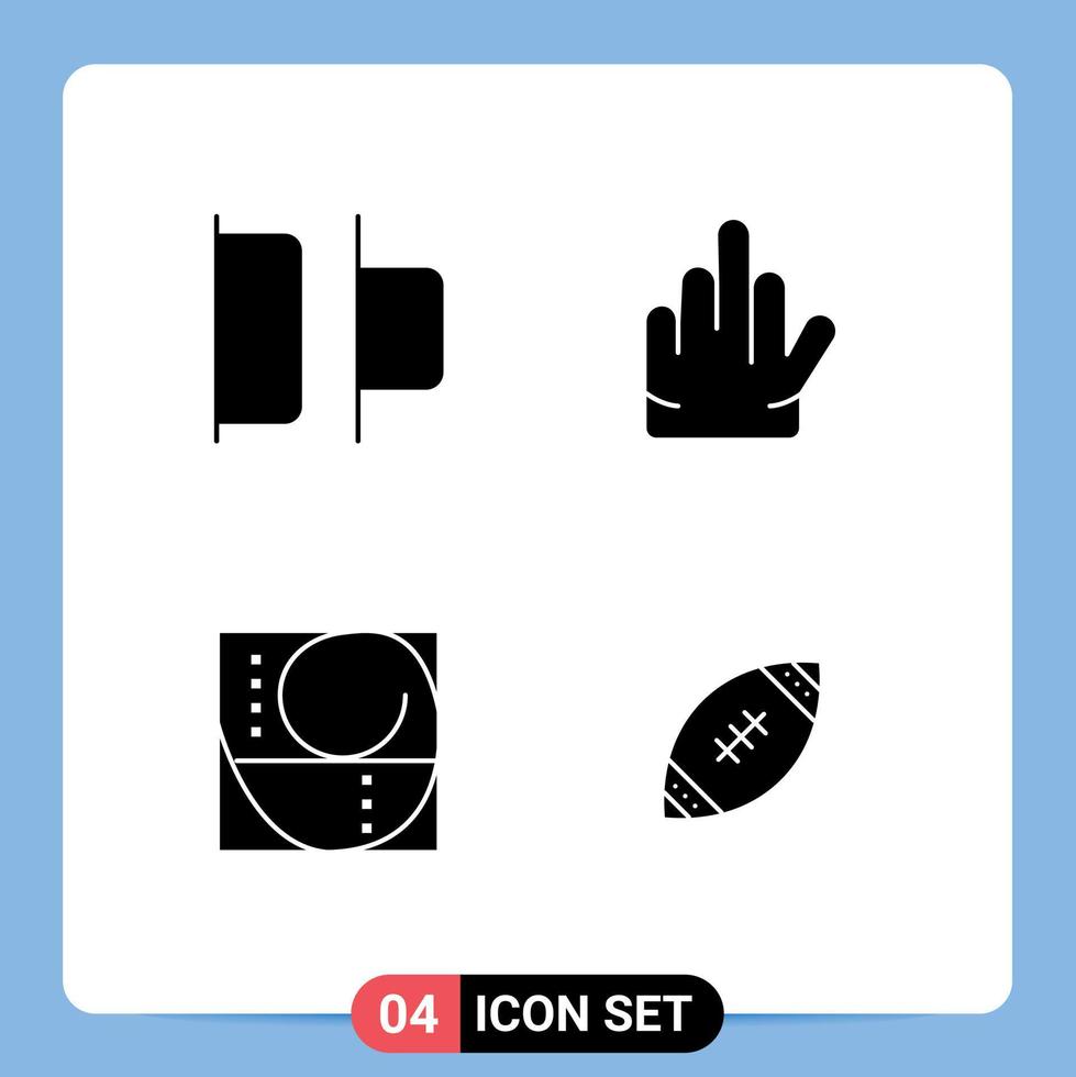 Set of Commercial Solid Glyphs pack for distribute science gesture golden ratio ball Editable Vector Design Elements
