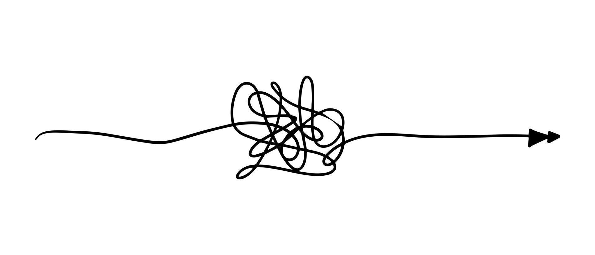 hand drawn of tangle scrawl sketch. Abstract scribble, Vector illustration.