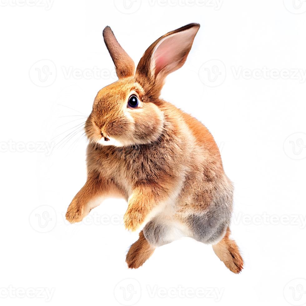 Realistic computer drawing of a rabbit. png