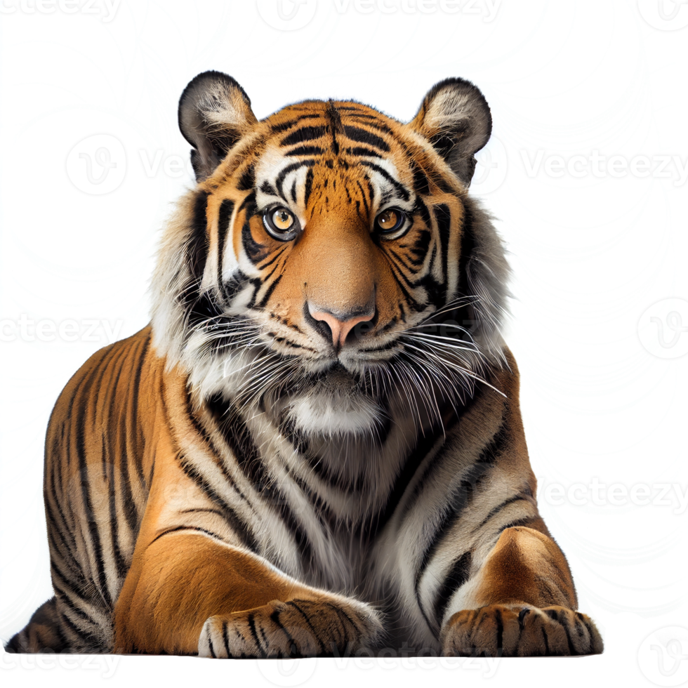 Realistic computer drawing Indian tiger. png