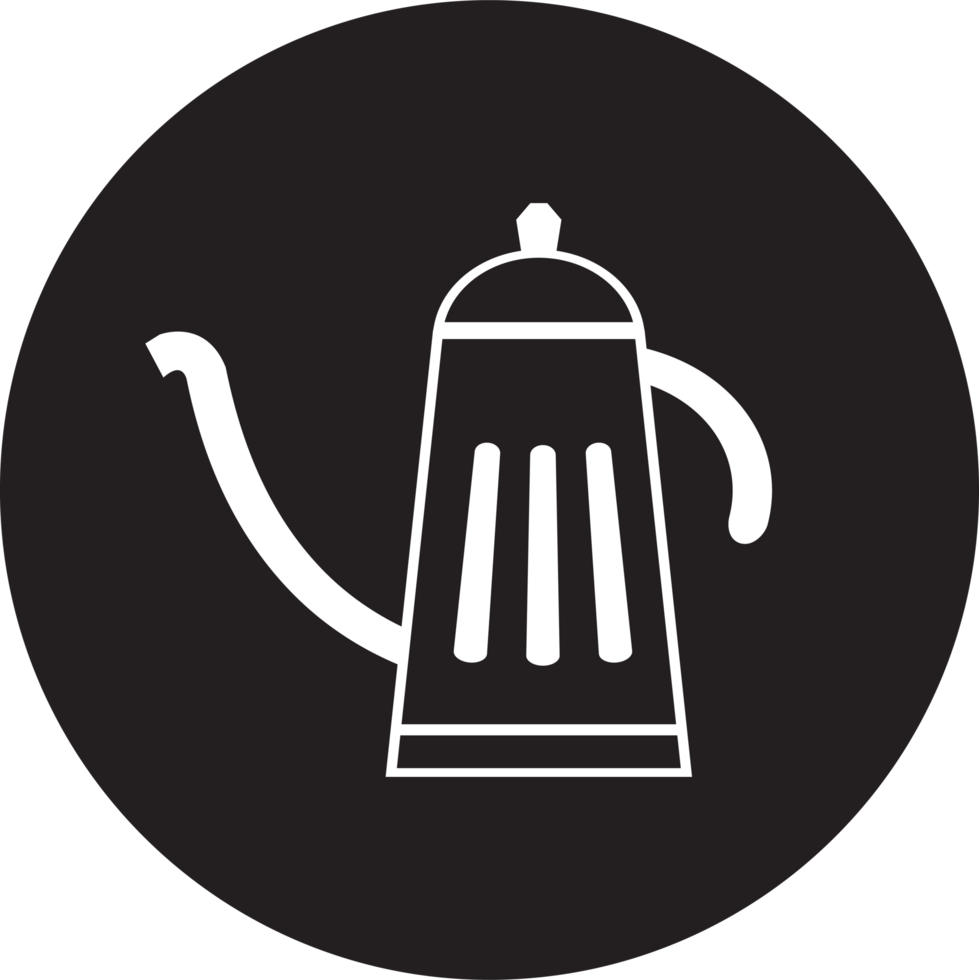 das Café-Symbol für Menüs oder Heißgetränke und Lebensmittelkonzepte png