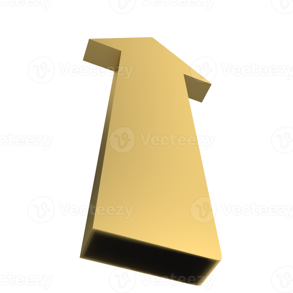 The gold arrow png image