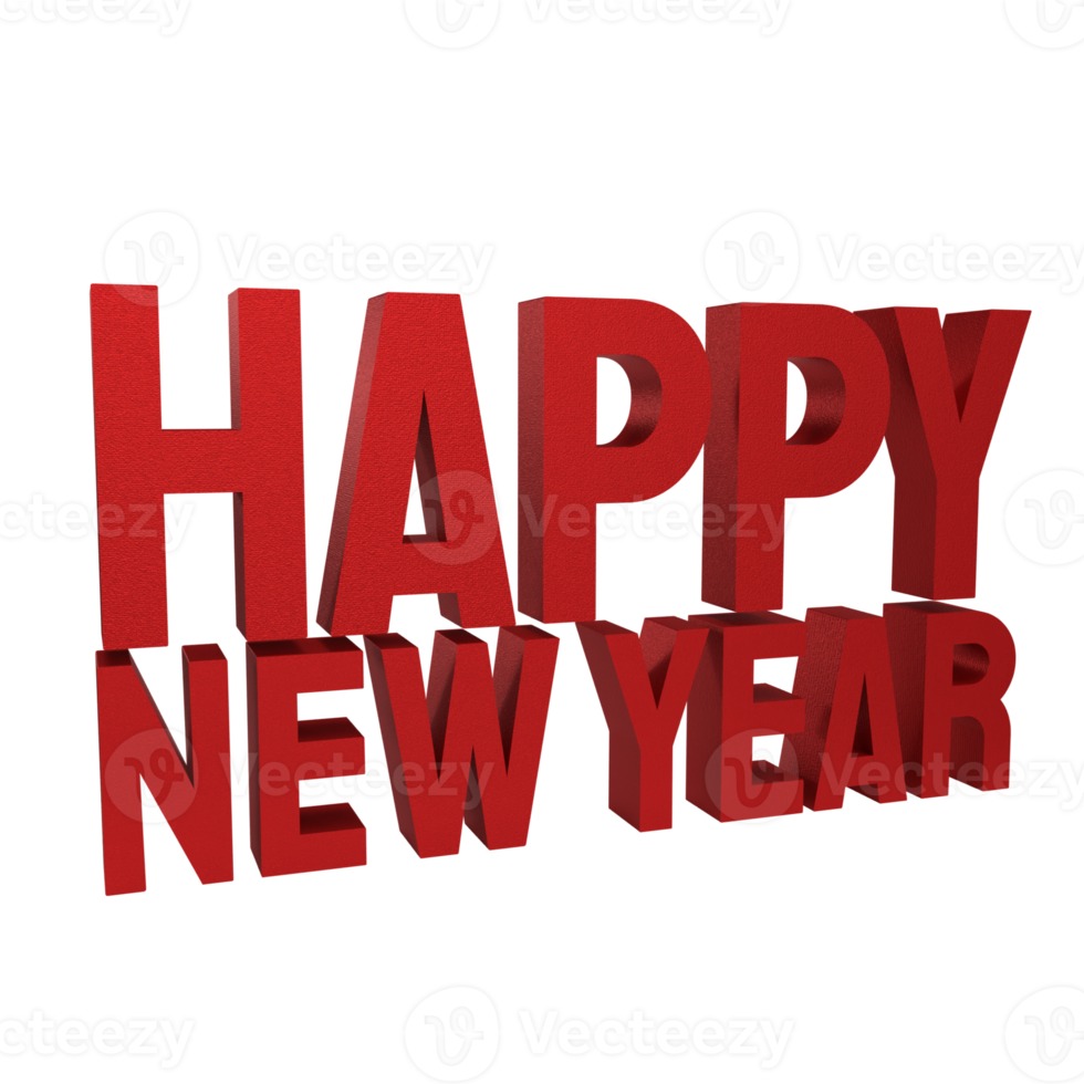 The red happy new year png image