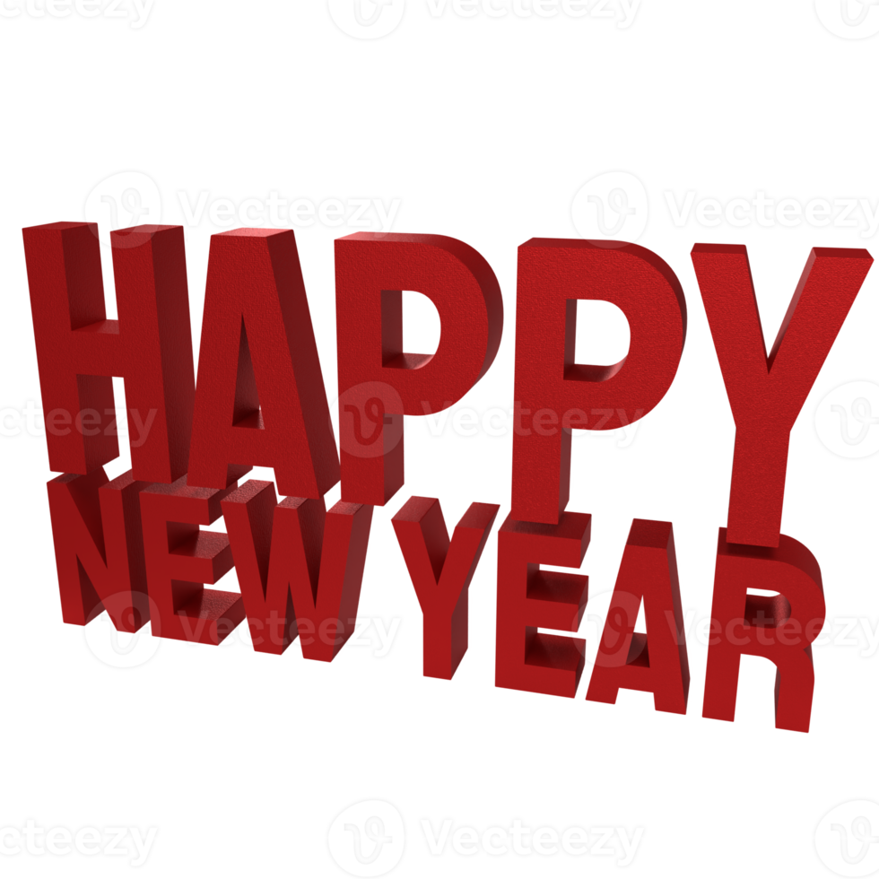 The red happy new year png image