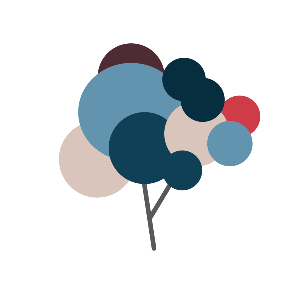 colorful cute tree png