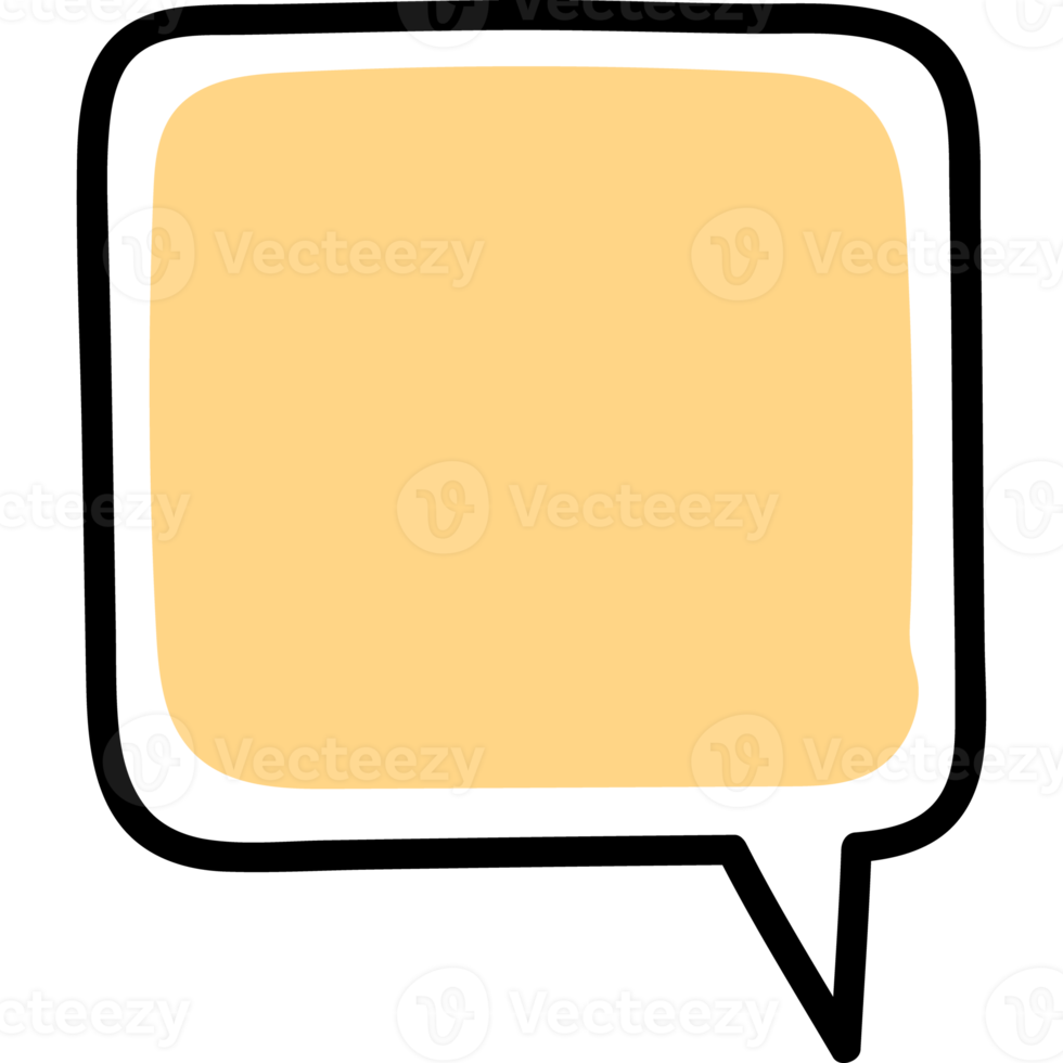 speech chat outline bubble png