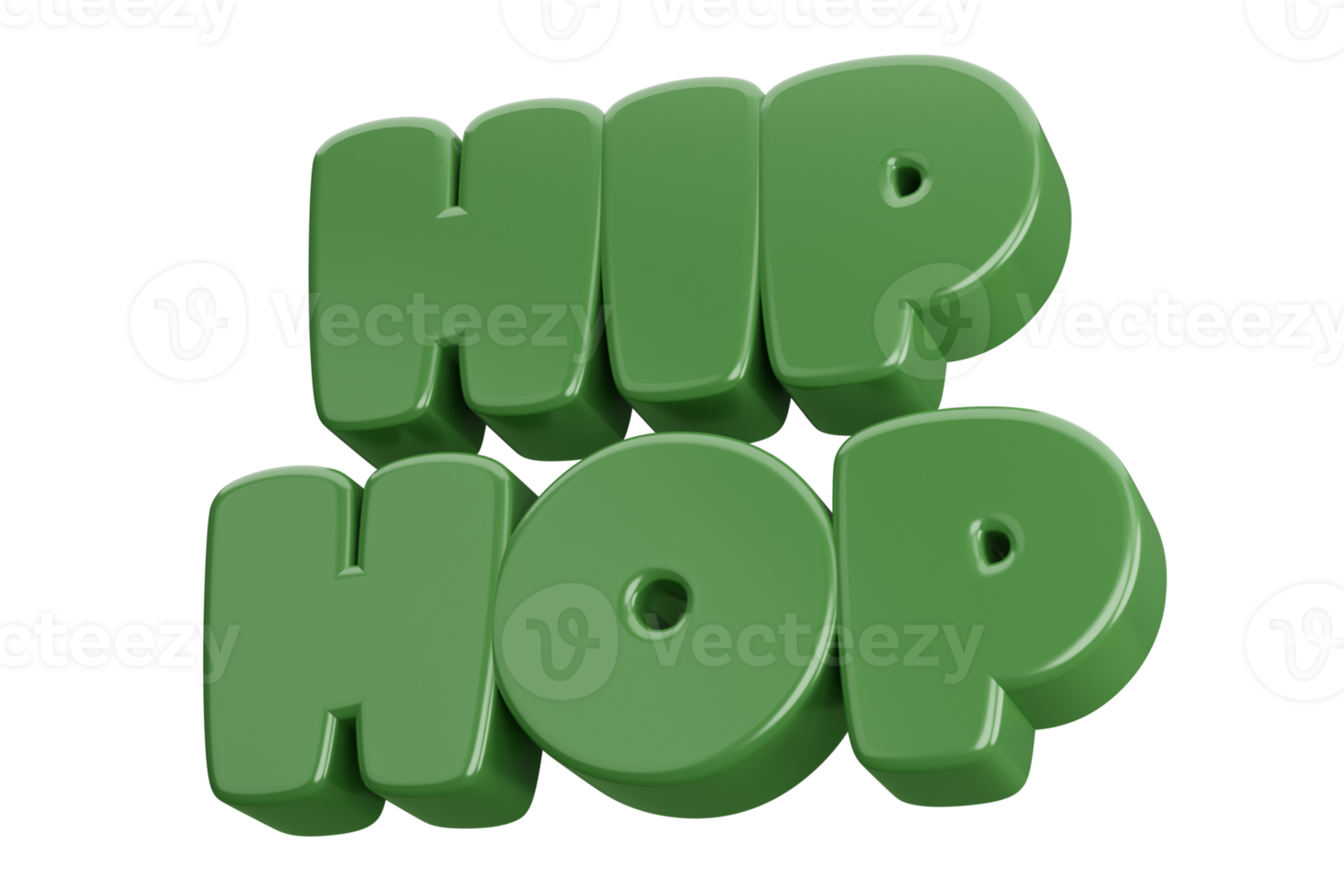 heup hop 3d woord tekst png