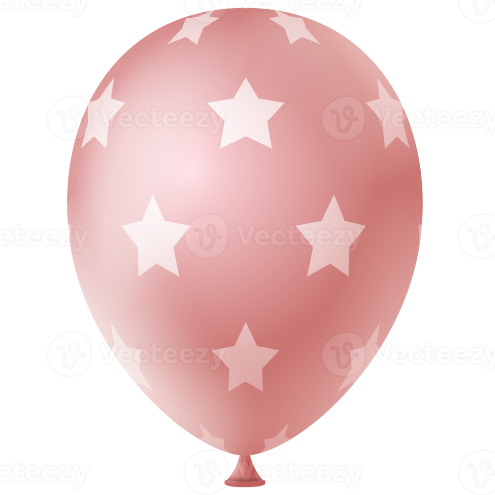 Rosa 3D-Helium-Luftballon png