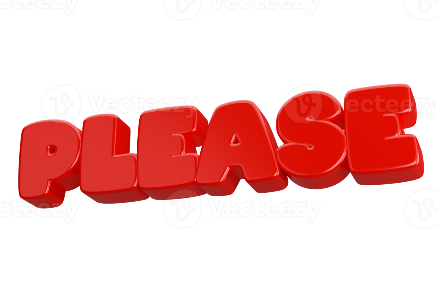 please 3d word text png