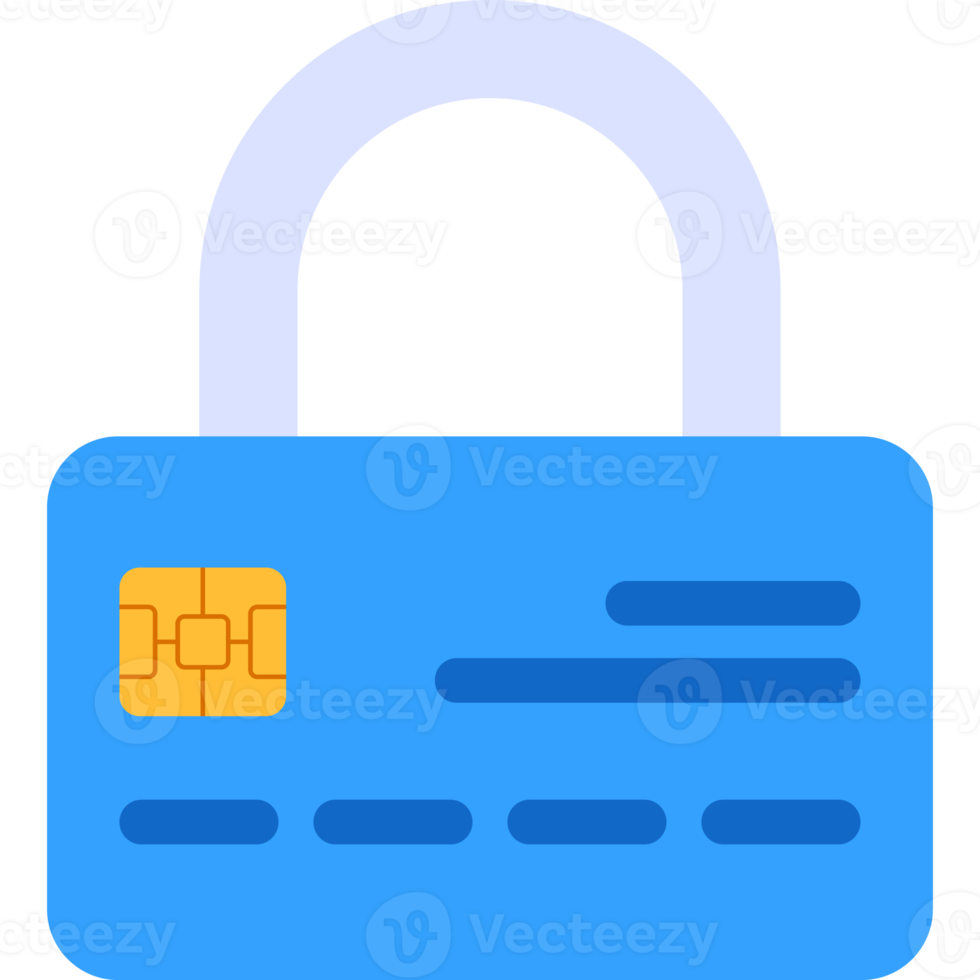 padlock credit card png