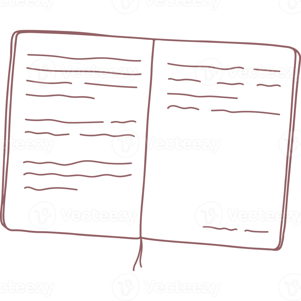 notebook paper book hand drawn png