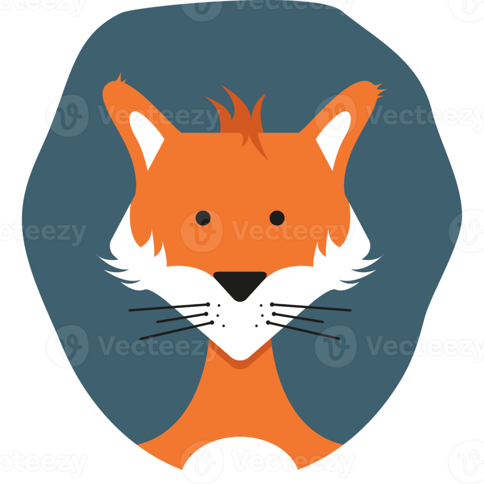 fox head cartoon png