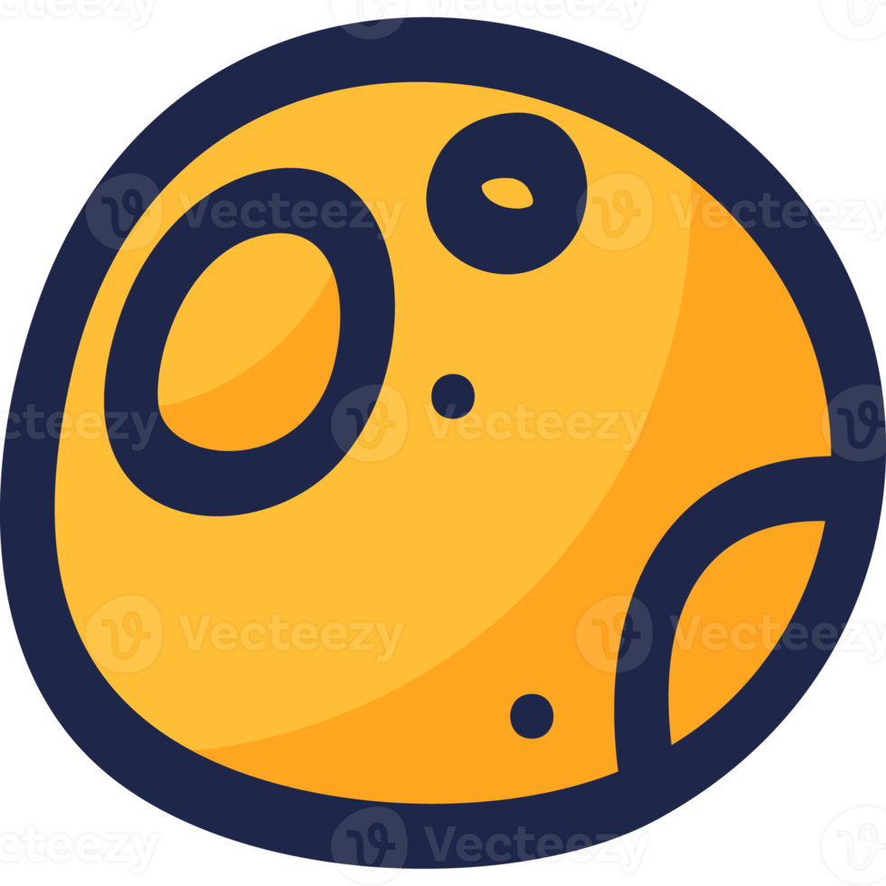 moon doodle icon png