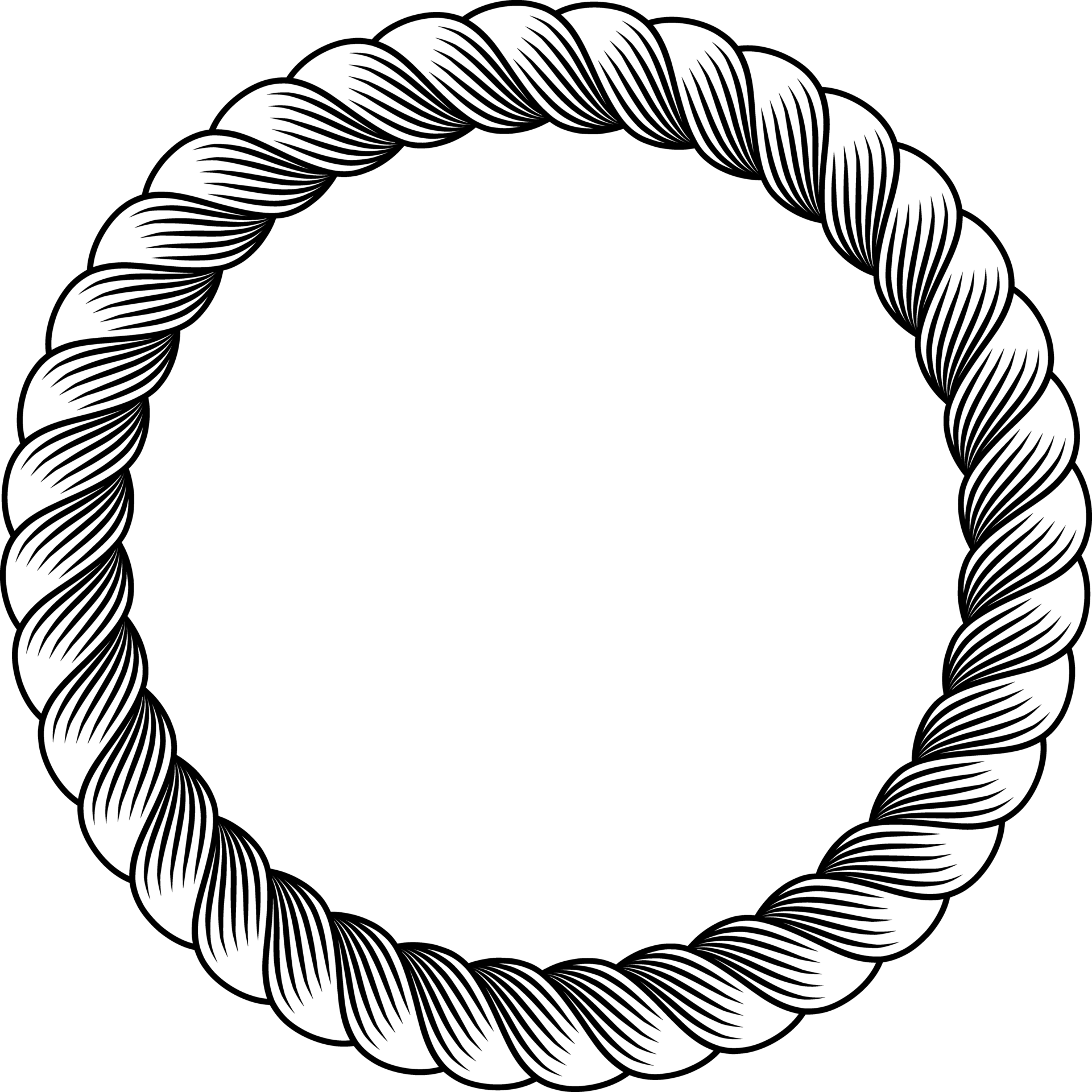 circle rope frame 16458367 PNG