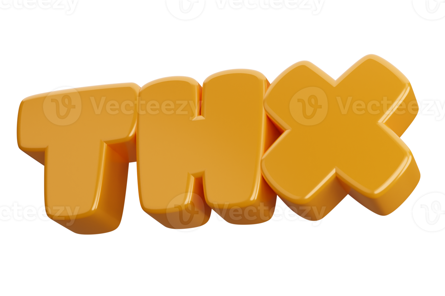 thx 3d word text png